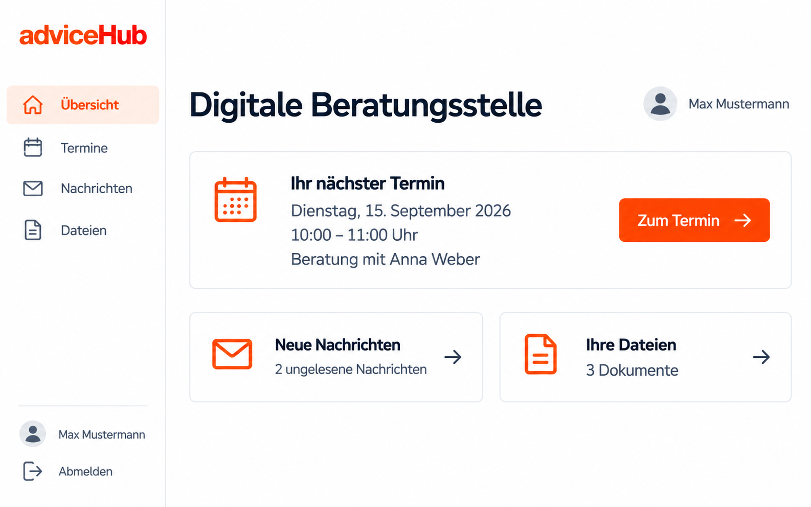 AdviceHub Klientenportal